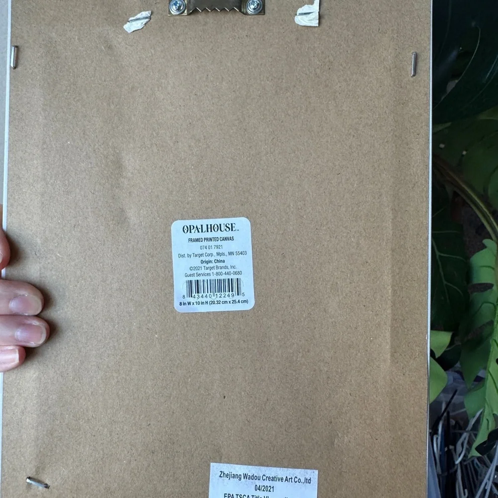 Opalhouse Sketch Hands Framed Canvas
